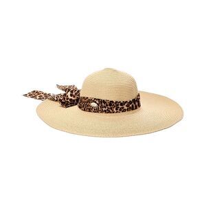 Surell Accessories Bow Straw Sun Hat